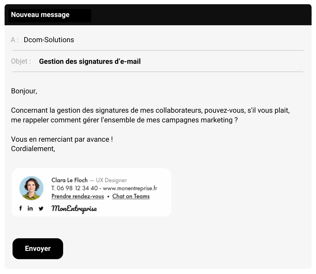 Exemple signature email